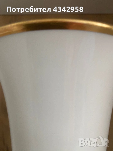 Винтажна порцеланова ваза Lindner Küps Bavaria – Германия, 1950-60 г.  , снимка 2 - Антикварни и старинни предмети - 53859044