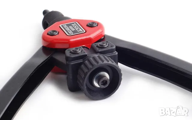 К-т Американска Професионална Лостова НИТАЧКА за Нит Гайка М3-М10 с 60 бр. Нитове Гайки Куфар БАРТЕР, снимка 6 - Други инструменти - 50406974