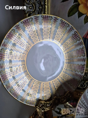 Троен сет, ретро порцелан , снимка 8 - Сервизи - 54168410