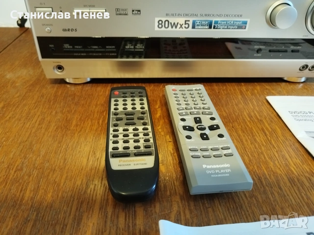 Panasonic SA-HE75/DVD-S35 AV Control Receiver /DVD Player , снимка 5 - Ресийвъри, усилватели, смесителни пултове - 53744504