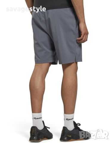 Мъжки къси панталони REEBOK Workout Ready Woven Shorts Grey, снимка 4 - Къси панталони - 45760635