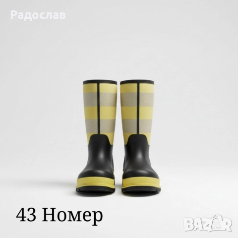 Висококачествени защитни ботуши BLACK/YELLOW – сигурна защита и комфорт при всякакви условия!, снимка 7 - Мъжки ботуши - 52028015