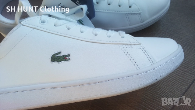 LACOSTE White Leather Shoes Размер EUR 39 / UK 5,5 обувки естествена кожа 327-14-S, снимка 4 - Маратонки - 52639312