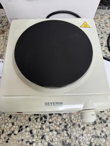 Електрически Котлон Severin KP 1091, 1500W, 18.5см Чугунена Плоча, Безстепенно Регулиране!, снимка 2 - Котлони - 50379547