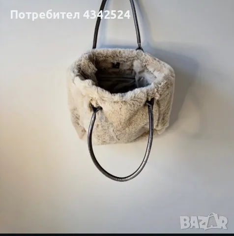 JANINA fluffy cream bag , снимка 2 - Чанти - 48501621