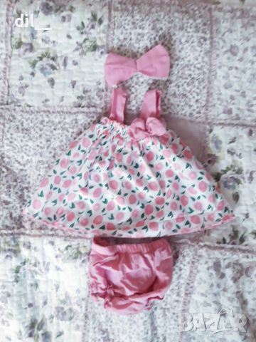 ЛОТ бебешки летни дрехи за момиче бодита рокли, снимка 3 - Комплекти за бебе - 46386761