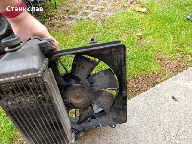 Воден радиатор с перка и радиатор с перка за климатик хонда сивик 7 2005г 1.7 дизел, снимка 3 - Части - 52368468