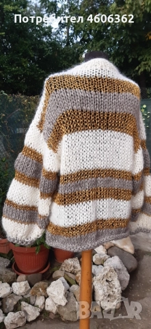 ръчно изплетена жилетка , снимка 5 - Жилетки - 51960620