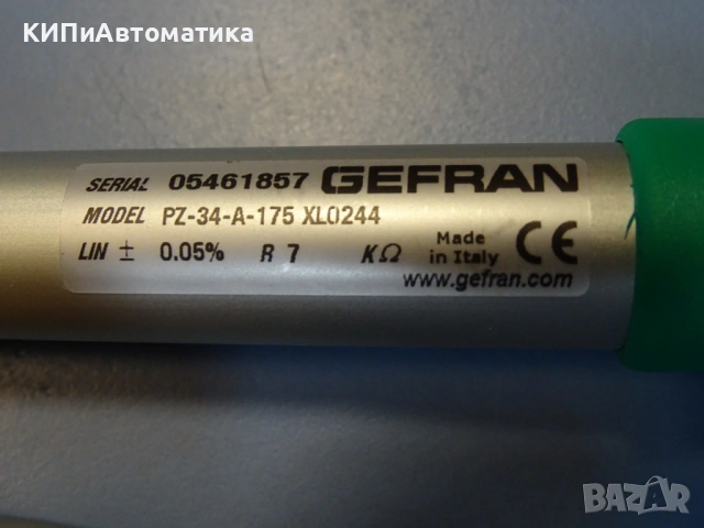 сензор за позиция Gefran PZ-34-A-175 XL0244 sensor rectilinear tranducer ход 175, снимка 4 - Резервни части за машини - 53147908