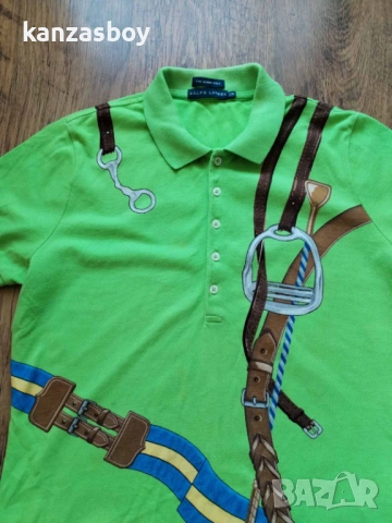 polo ralph lauren - страхотна дамска тениска L, снимка 2 - Тениски - 53638277