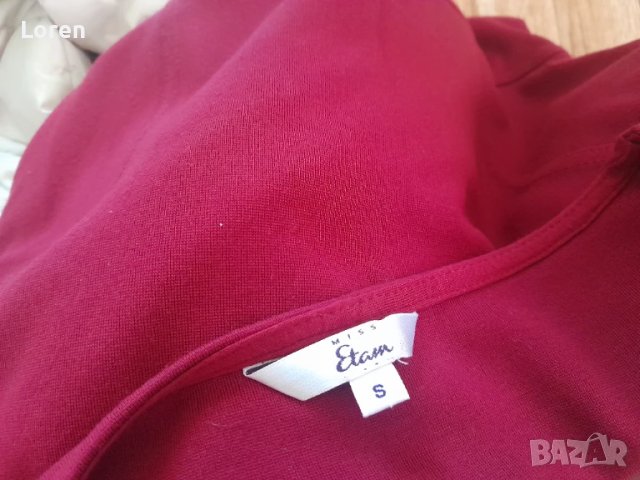 💋Miss Etam💋Рокля бордо, снимка 12 - Рокли - 50577667