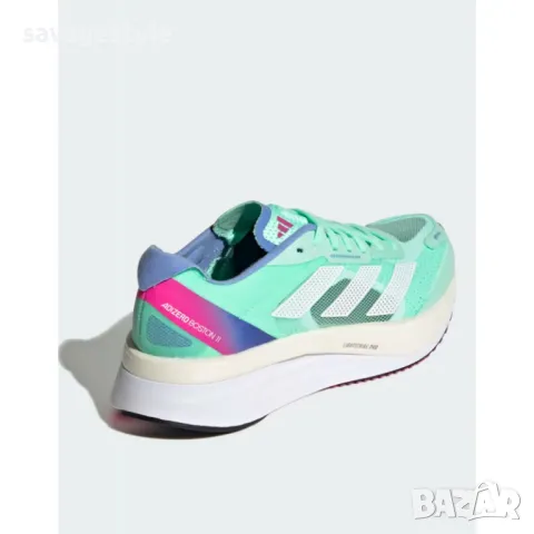 Дамски маратонки ADIDAS Adizero Boston 11 Running Shoes Green, снимка 3 - Маратонки - 48818827