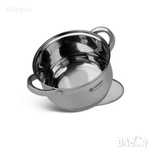 Комплект съдове за готвене EDENBERG EB-4010 - сет от 12 части с многослойно дъно, снимка 10 - Други - 53389291