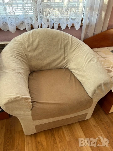 Хоров ъгъл+фотьойл, снимка 10 - Дивани и мека мебел - 50589682