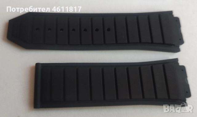 Силиконова каишка HUBLOT 28-19мм, снимка 4 - Каишки за часовници - 52179599