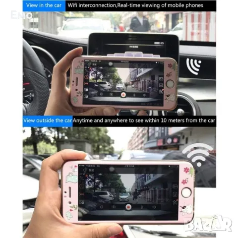 Безжична камера за кола Junsun с WI FI за Android и IOS, 12 MPX HD камера AC39, снимка 14 - Аксесоари и консумативи - 47862347