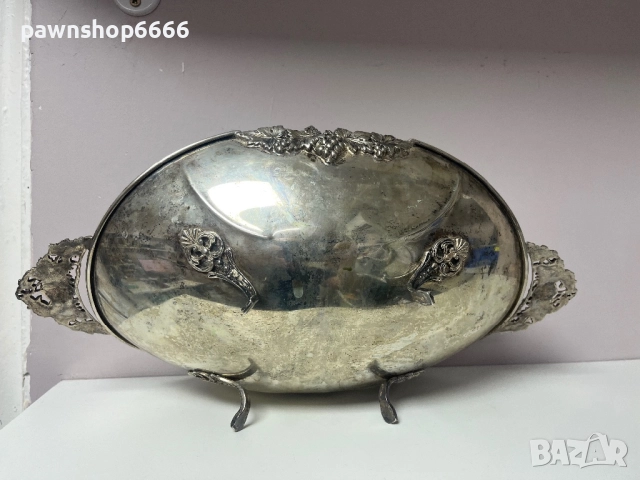 Сребърна фруктиера – проба 800 – масивно сребро, снимка 2 - Други - 52844930