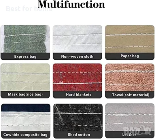 Машина за затваряне и шиене на торби, преносима , 190 W - 18000 RPM - 2600 бода/мин, снимка 8 - Други машини и части - 51203720