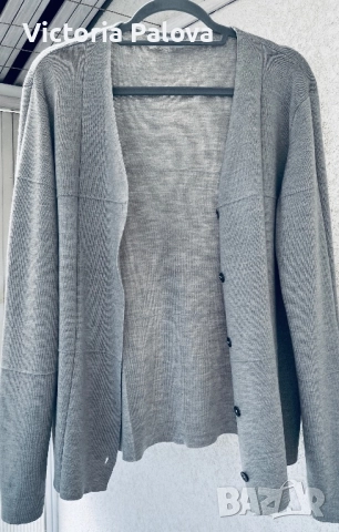 Стилна италианска жилетка нежен меринос, снимка 13 - Жилетки - 51632147