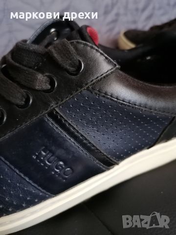 hugo boss leather sneakers 42, снимка 4 - Маратонки - 45466319