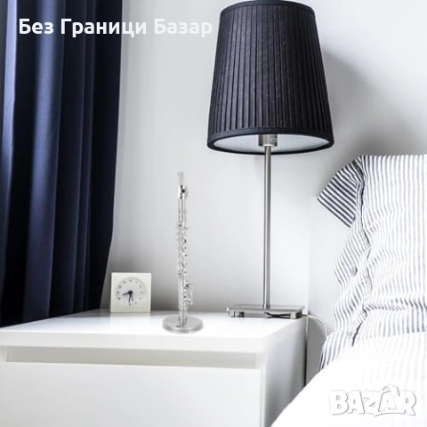 Нова Миниатюрна флейта модел с поставка и кутия метална декорация, колекция, снимка 3 - Декорация за дома - 53888221