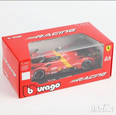 Модел Ferrari 499P Le Man Ферари Бураго количка 1:24, снимка 2 - Коли, камиони, мотори, писти - 46722042