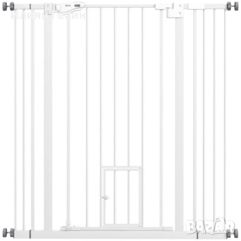 Врата за кучета PawHut, двойно заключваща се, снимка 11 - За кучета - 53896576