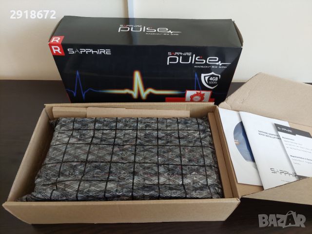 Видеокарта SAPPHIRE PULSE RADEON RX 570 4GB GDDR5, снимка 7 - Видеокарти - 45980606