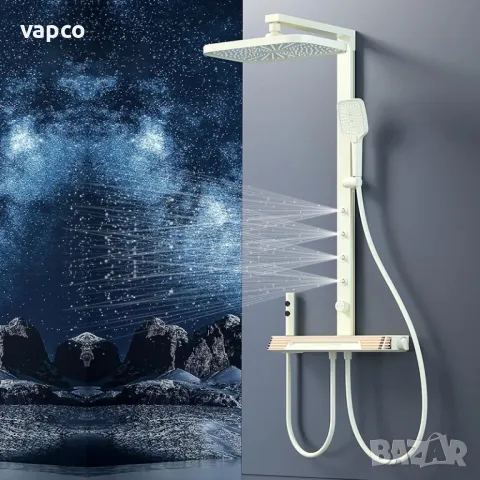 Модерен хидромасажен душ с дисплей и LED подсветка D38, снимка 2 - Душове - 49405534