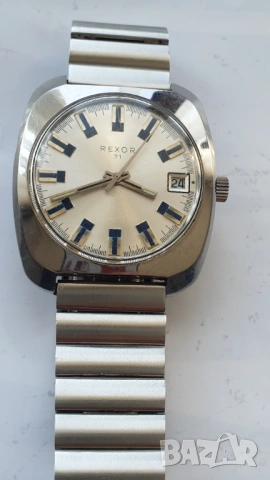 Винтидж часовник Rexor 71 от 70-те години, снимка 2 - Антикварни и старинни предмети - 53748281