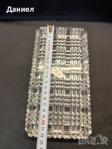 Кристално плато/чиния, снимка 4 - Сервизи - 53237000