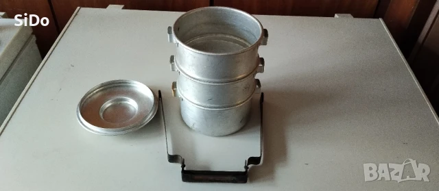 Носилка за храна от 3 съда един в-у друг с удобна дръжка , снимка 4 - Кутии за храна - 50577642