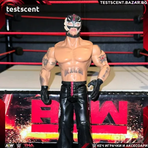 Екшън фигура WWE Rey Mysterio Ruthless Aggression jakks играчка Рей Мистерио, снимка 12 - Колекции - 48364289