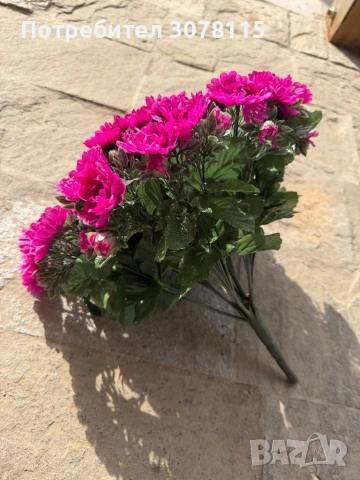 Изкуствени цветя хризантеми , снимка 2 - Декорация за дома - 53790806