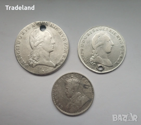 Лот сребърни монети , като материал