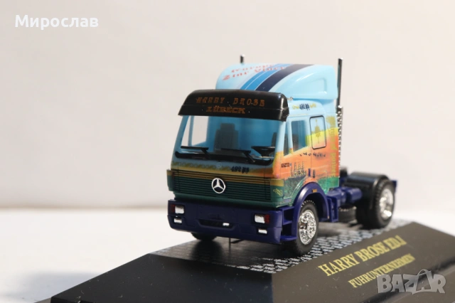 HERPA H0 1/87 MERCEDES BENZ ВЛЕКАЧ КАМИОН КОЛИЧКА МОДЕЛ, снимка 10 - Колекции - 53570968
