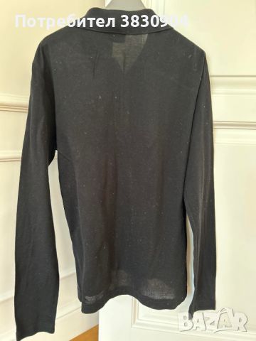 Поло шърт Lacoste, М, 100% памук, дълъг ръкав, снимка 8 - Блузи с дълъг ръкав и пуловери - 45384895