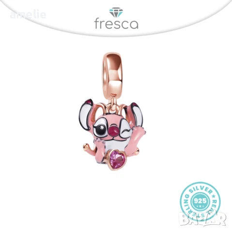 Колекция Талисмани Stitch Стич Fresca Disney по модел тип Пандора с печати S 925 Pandora Disney, снимка 6 - Други - 51128569