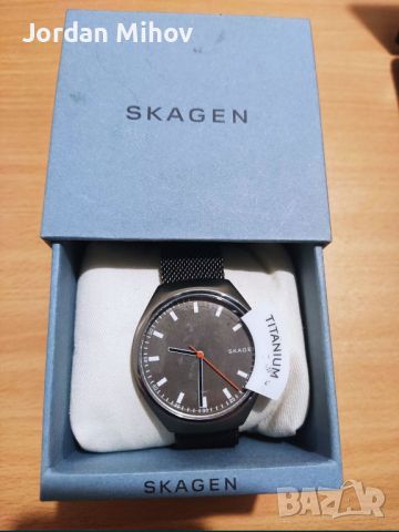 Мъжки стилен титаниев Часовник  Skagen SKW 6387, снимка 7 - Мъжки - 46600724