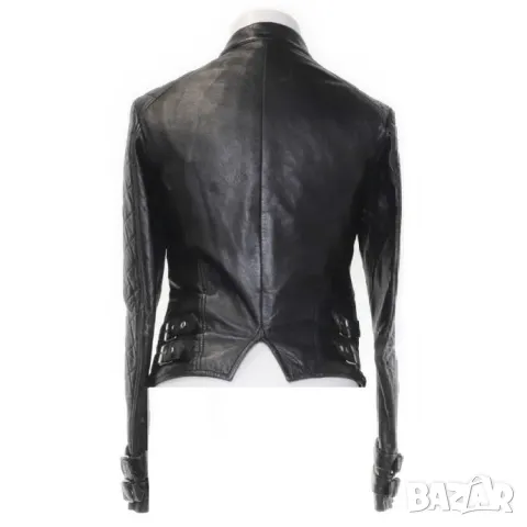 ZARA Biker Оригинално Кожено Яке Естествена Овча Кожа S-XS, снимка 2 - Якета - 47045217