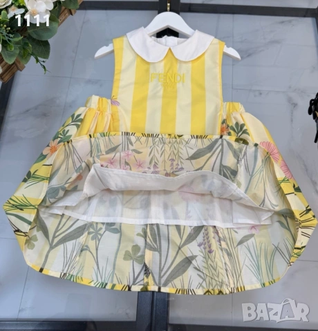 Детска Рокля Fendi, снимка 4 - Детски рокли и поли - 53720386