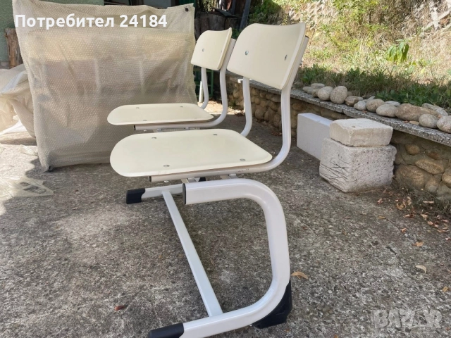 Двойна пейка, стол за занималня, учебен център, снимка 3 - Столове - 51910905