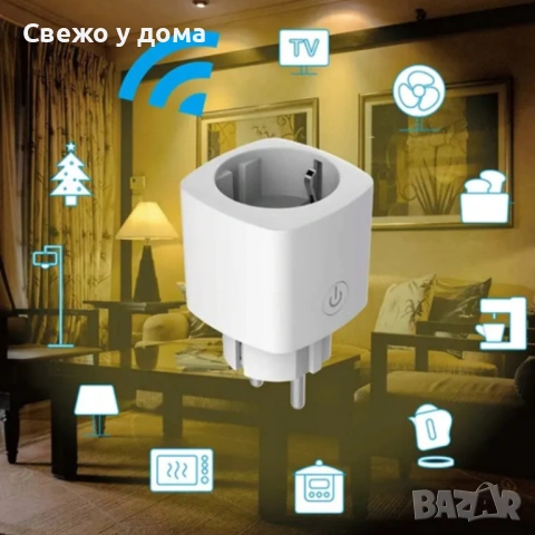 Smart WiFi контакт 16A – дистанционно управление от телефон, снимка 4 - Друга електроника - 54200307