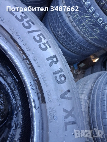 235 55 19 Континентал 4броя летни дот 2020г , снимка 6 - Гуми и джанти - 53659742