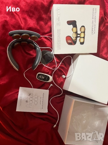 Интелигентен шиен масажор с EMS и топлина КАТО НОВ + оригинална опаковка