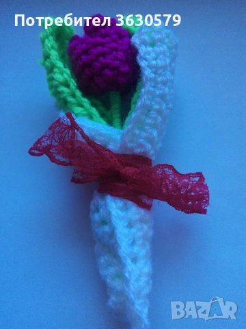 Изплетени с любов- Цвети, снимка 4 - Декорация за дома - 53643678