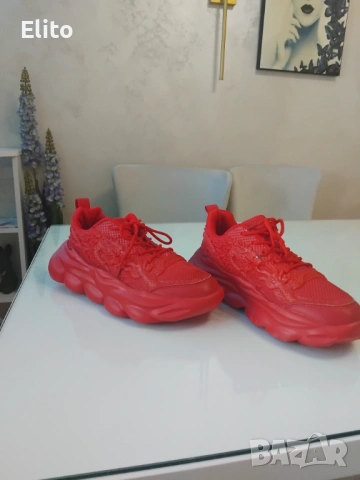 Червени нови маратонки .Стелка 26 см, снимка 5 - Маратонки - 53262404