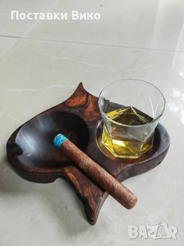 Арт пепелник за пури с място за чаша, снимка 11 - Декорация за дома - 50400001