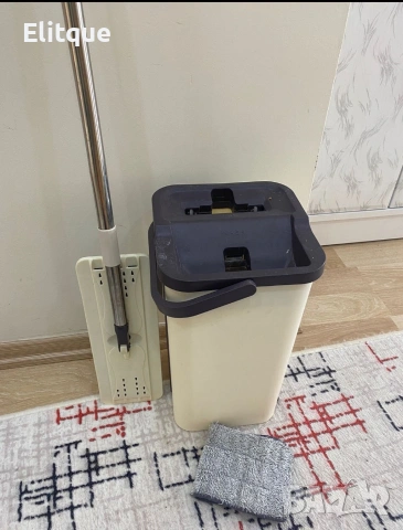 Компактен квадратен моп с кофа GGL MOP, снимка 2 - Мопове, кофи, четки и метли - 53431007