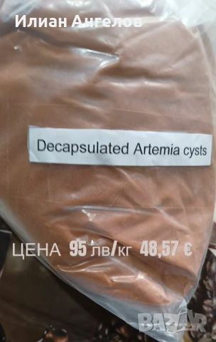 ДЕКАПСУЛИРАНА АРТЕМИЯ ГОТОВА ЗА ХРАНЕНЕ, снимка 3 - Аквариуми - 38012138